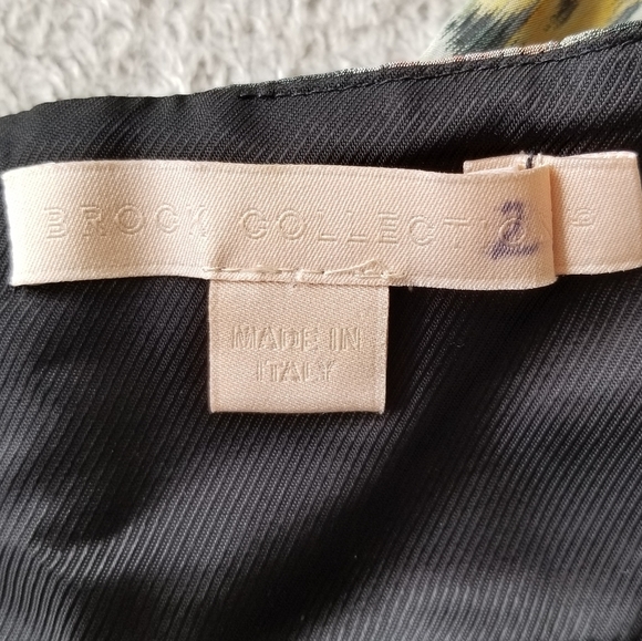 Brock COLLECTION Corseted Silk Floral Jacquard Dress Size 6 - Picture 10 of 14